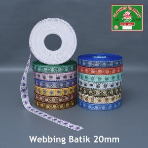 Webbing Batik 20 MM Flower Basket